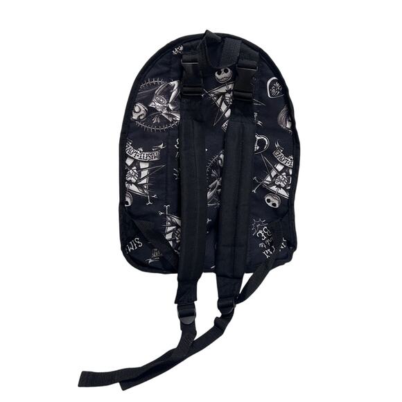 Disney Nightmare Before Christmas Flip Pak Reversible Backpack Jack & Sally Blk - Picture 4 of 10